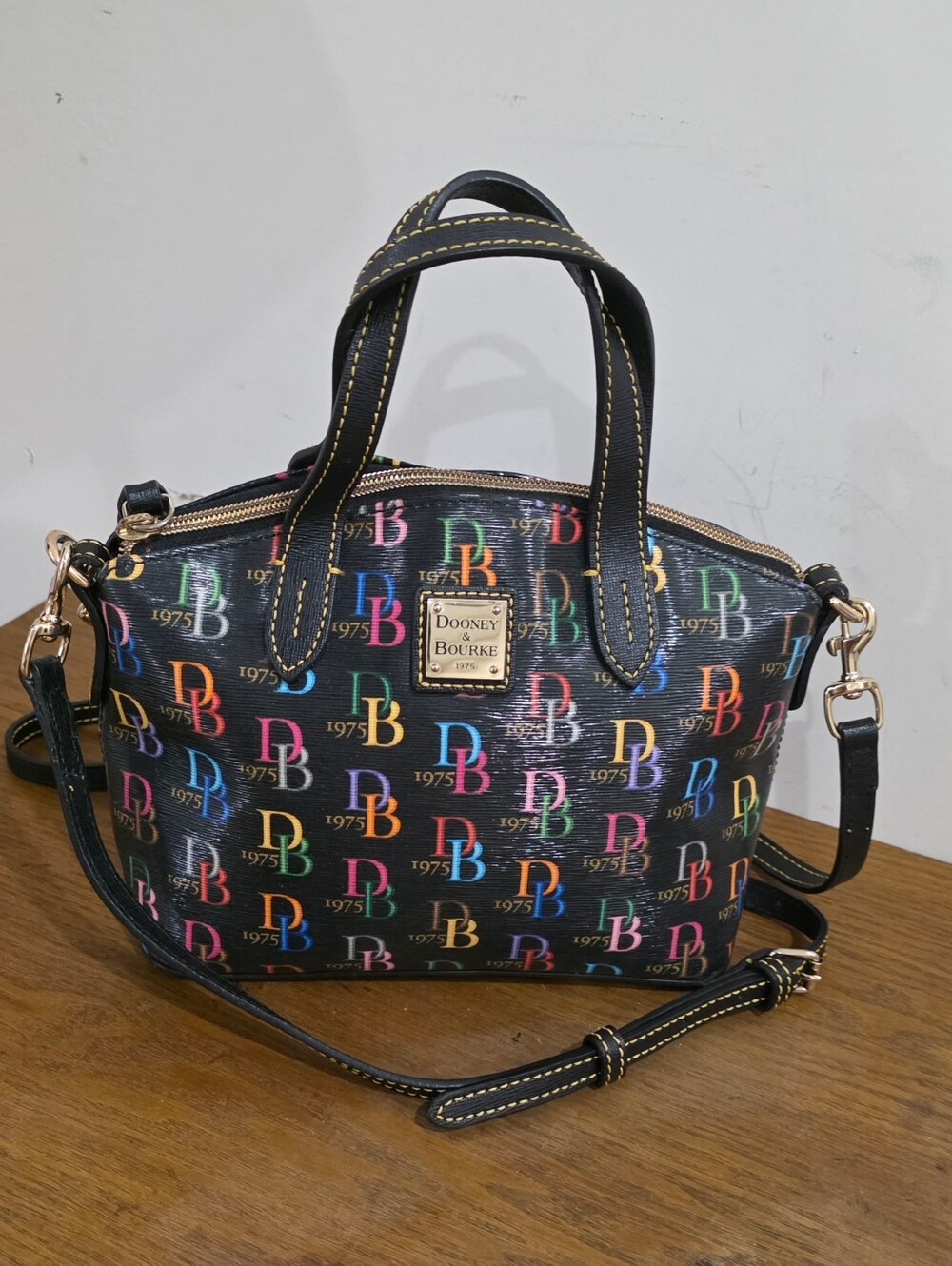 Dooney and bourke Coated Canvas Multicolor Color Crossbody/Satchel Bag